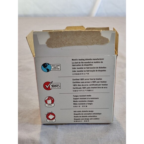 9 Imation 3.5" Floppy Disks Diskettes 10 Pack IBM Format 1.44MB  2HD Open Box - Picture 3 of 3